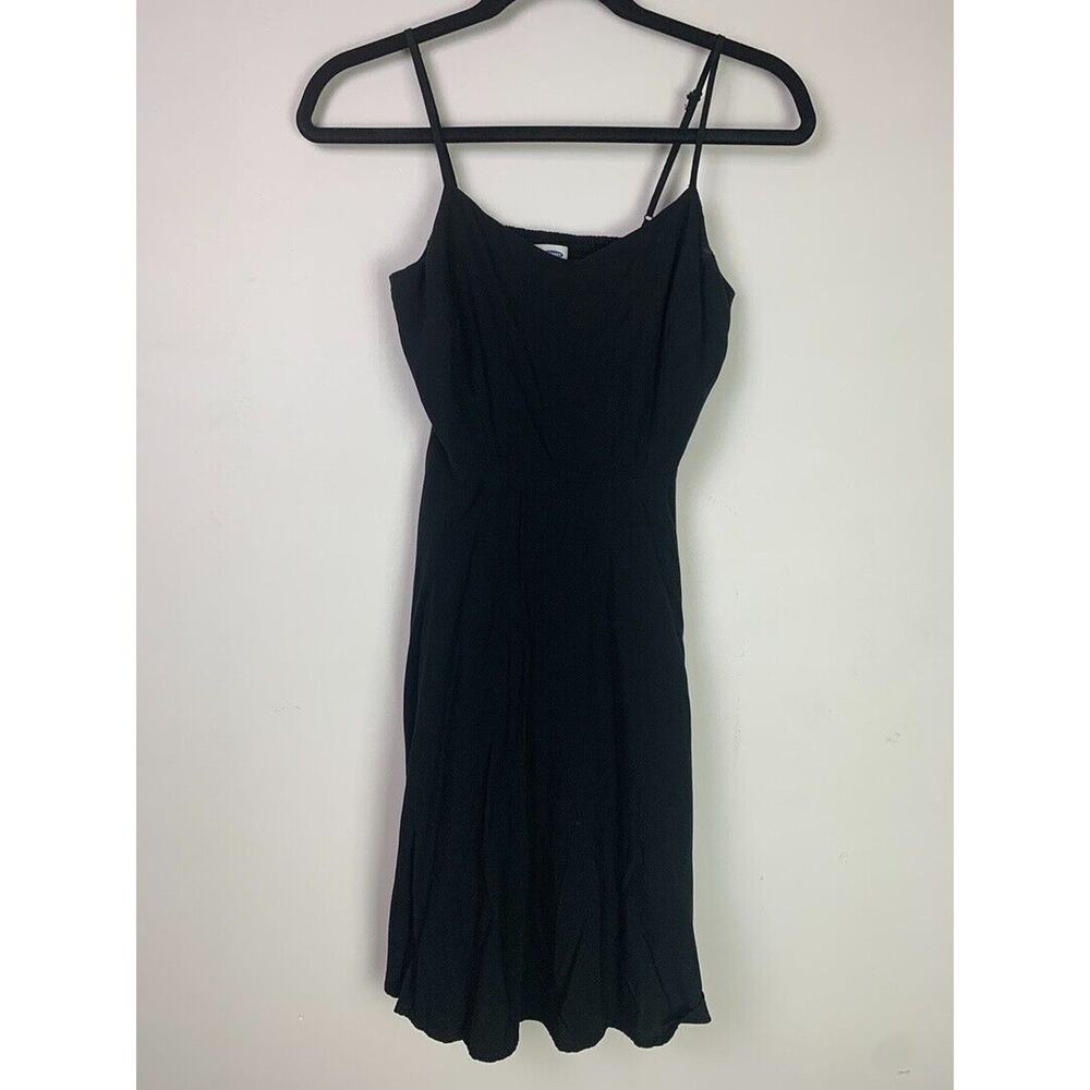 Old Navy Black Petite Spaghetti Strap Fit & Flare Dress Size S